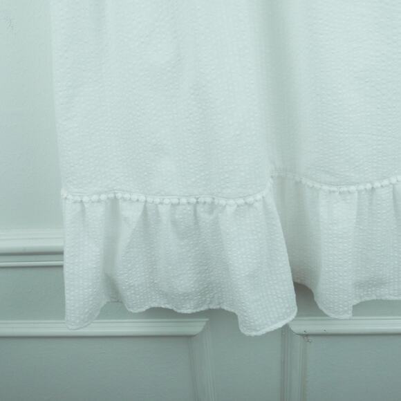 Rachel Parcell XS Dress White Seersucker Cottagecore Preppy Country Club Dainty - Picture 6 of 9